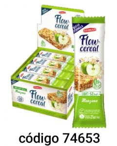 FLOW BARRA CEREAL MANZANA  20X21G