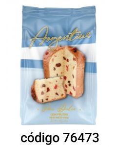 *PAN DULCE ARGENTIUS CON FRUTAS  6X400G