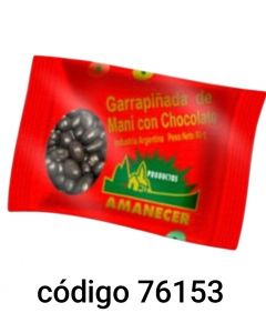 *AMANECER GARRAPIÑADA CON CHOCOLATE  40X80G