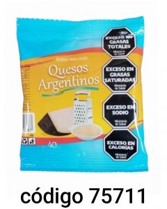 *QUESO RALLADO ARGENTINOS  20X40G