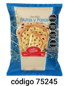 *PAN DULCE 100 DUCADOS FRUTA Y PASAS  6X500G