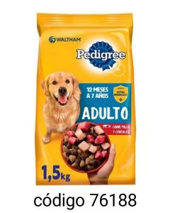 PEDIGREE PERRO ADULTO CARNE POLLO  9X1.5KG