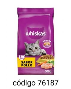 WHISKAS GATOS POLLO  20X500G 