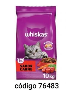 *WHISKAS GATOS CARNE  1X10KG 