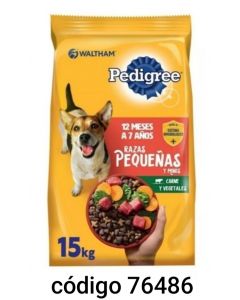 *PEDIGREE PERRO PEQUEÑAS  1X15KG 