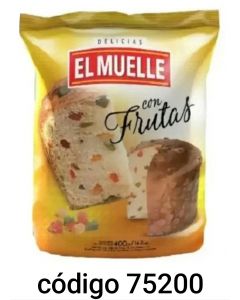 *PAN DULCE EL MUELLE Nº3011* C/FRUTAS  6X400G