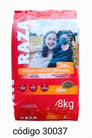 ,RAZA PERRO ADULTO CARNE  x8kg