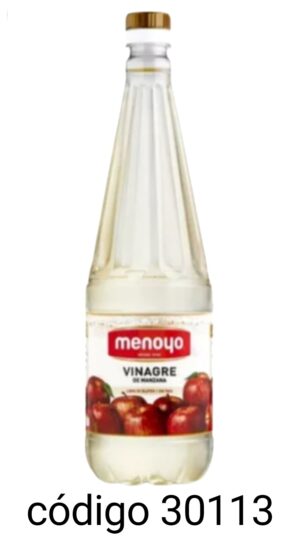 MENOYO VINAGRE MANZANA, 12X1L