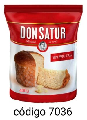 PAN DULCE DON SATUR Nº3120* SIN FRUTA 6X400G