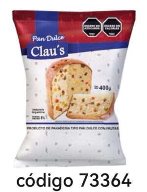 PAN DULCE CLAUS CON FRUTA 8X400G