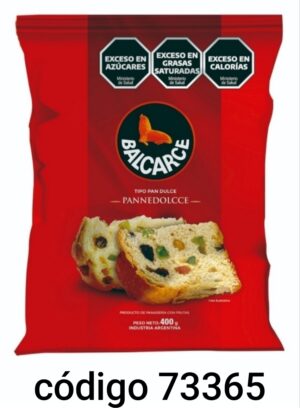 PAN DULCE BALCARCE FRUTA y PASAS 8X400G