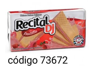 RECITAL OBLEA FRUTILLA  30X100G