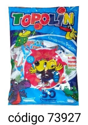 TOPOLIN CHUPETIN FRUTAL  1X50U