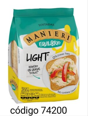 MANIERI TOSTADAS,LIGHT 12X200G