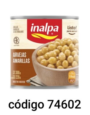 INALPA ARVEJAS AMARILLAS 24X300G