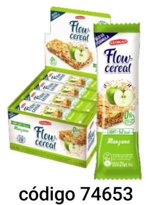 FLOW BARRA CEREAL MANZANA  20X21G