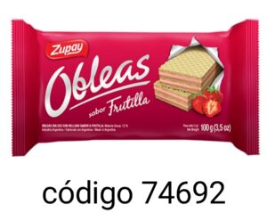 ZUPAY OBLEA FRUTILLA  30X100G