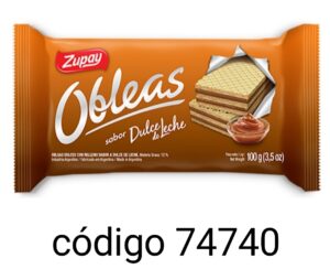 ZUPAY OBLEA DD,LECHE  30X100G