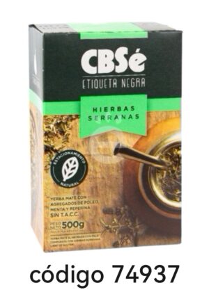 .CBSE YERBA.ETIQUETA NEGRA 6X500G