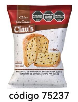 PAN DULCE CLAUS CHIPS 8X400G