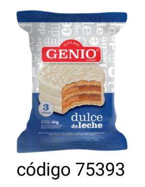 ALFAJOR GENIO TRIPLE BLANCO 24X60G
