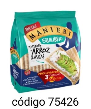 MANIERI TOS ARROZ CLASICA 12X120G