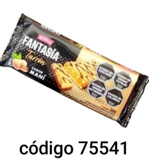 TURRON FANTASIA SABOR MANI 22X80G
