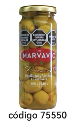 MARVAVIC.FRASCO ACEITUNA Nº0 VERDES 6X330G