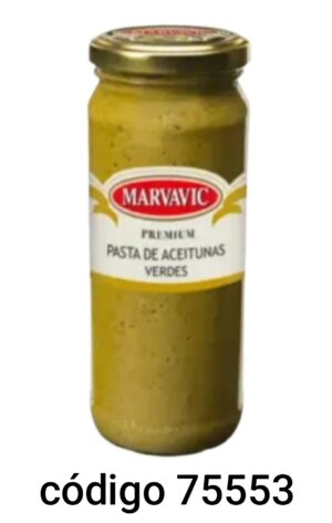 MARVAVIC.FRASCO.VERD PASTA de ACEITUNA 6X330G