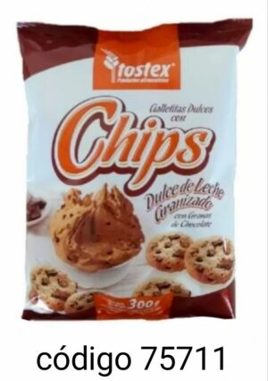 TOSTEX GALLE CHIP DD-LECHE 10X300G