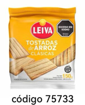 LEIVA TOS ARROZ CLASICA 12X150G