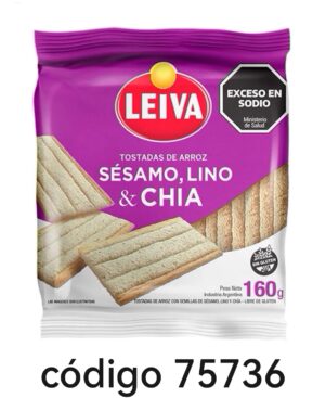 LEIVA TOS,ARROZ CHIA 12X160G