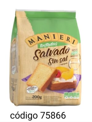 MANIERI TOSTADAS SALVADO SIN SAL 12X200G