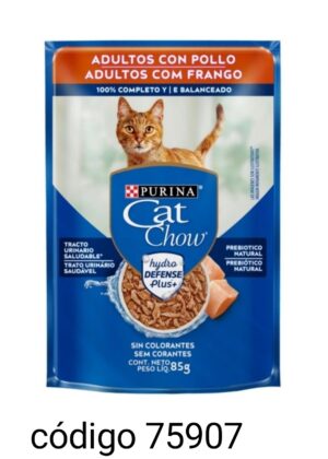 .SOBRECITO CAT-CHOW Nº2399 GATOS POLLO/FR 15X85G