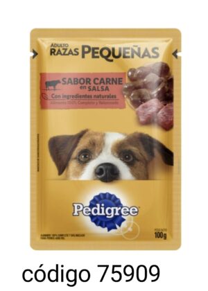 .SOBRECITO PEDIGREE PERRO*Nª7322 PEQ/CARNE  12X100G