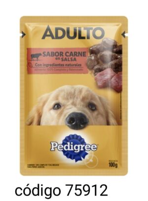 .SOBRECITO PEDIGREE PERRO*Nª7318 ADUL/CARNE  12X100G