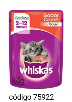 .SOBRECITO WHISKAS GATITOS  12X85G