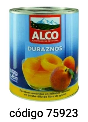 ALCO.DURAZNO EN MITADES 12X820G