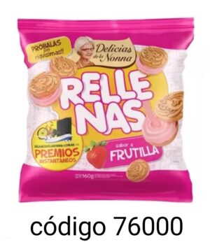 EDRA DELICIAS RELLENAS FRUTILLA  24X160G