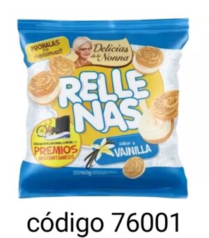 EDRA DELICIAS RELLENAS VAINILLA  24X160G