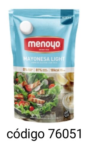 MENOYO.MAYONESA LIGHT 15X500ML