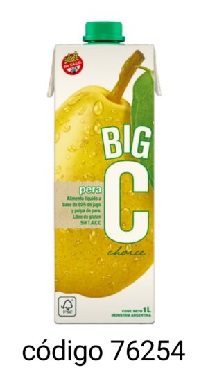 BIGC JUGO.PERA 12X1L