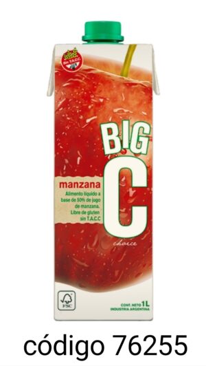 BIGC JUGO.MANZANA 12X1L
