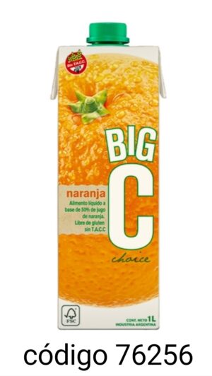 BIGC JUGO.NARANJA 12X1L