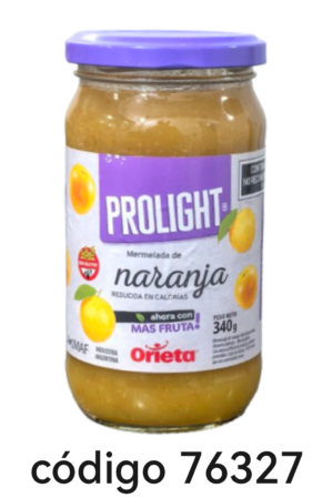 MERMELADA PROLIGHT NARANJA Sin Azucar 12X500G