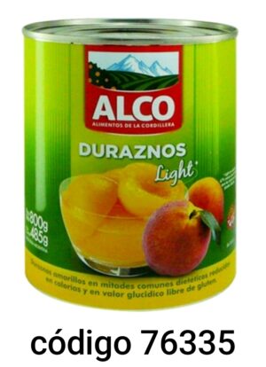 ALCO.DURAZNOS LIGHT 12X820G