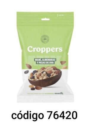 CROPPERS MIX-ALMENDRA Y PASA  10X85G