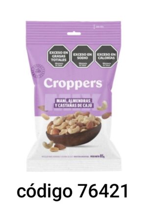 CROPPERS MIX-ALMENDRA Y CASTAÑAS  10X85G