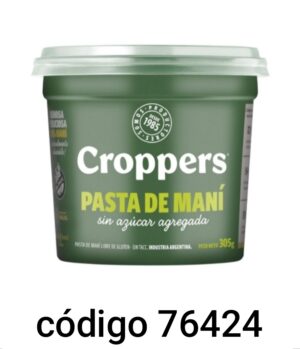 CROPPERS.PASTA DE MANI 12X305G