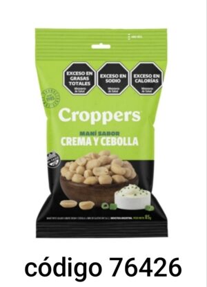 CROPPERS MANI CREMA Y CEBOLLA  10X85G